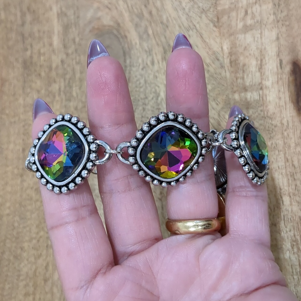 Aurora Borealis Rhinestones Bracelet